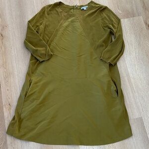 COS Olive Long Sleeve Dress